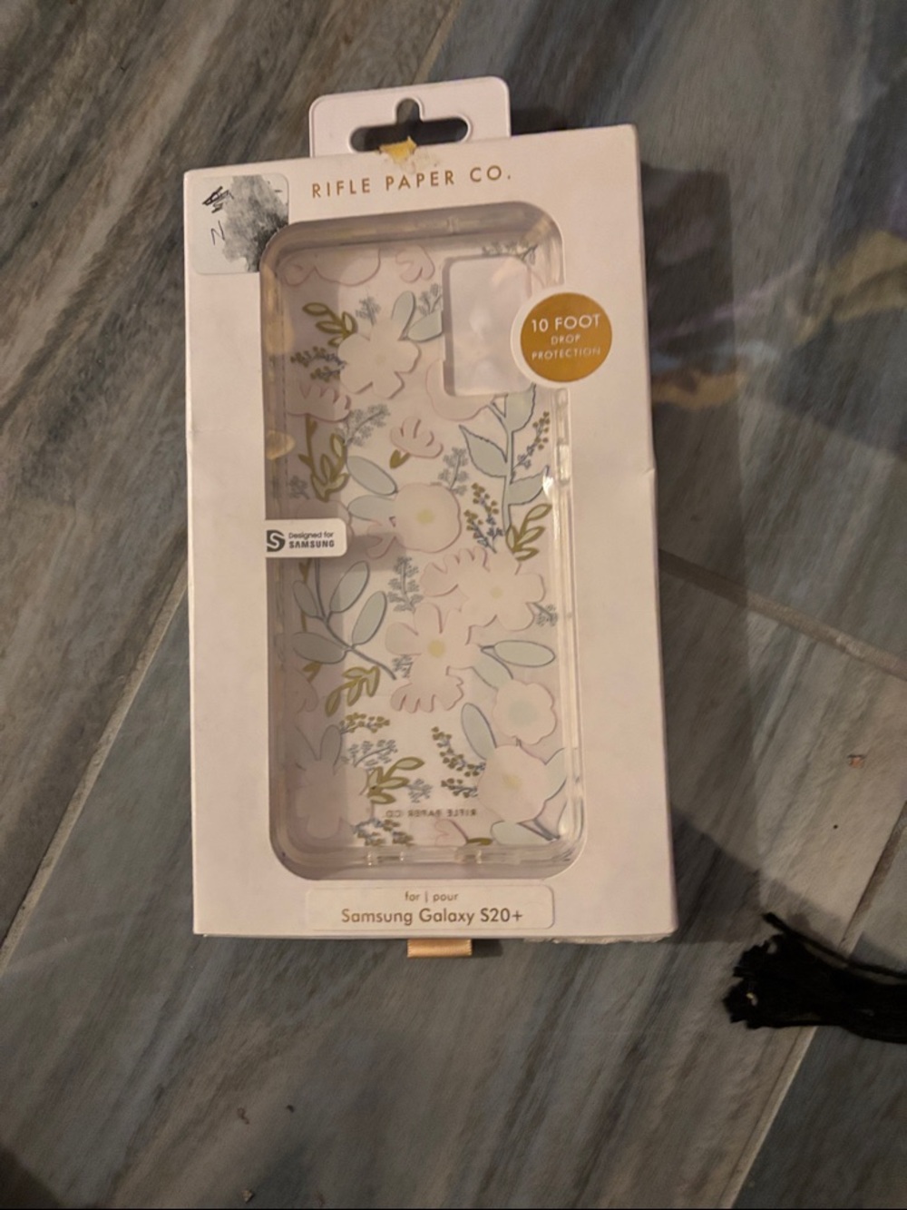 Rifle Paper Co. Clear Floral Phone Case — White, Green, Blue